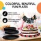 50 Count Black Paper Plates Elegant Disposable Party Supplies Round 7"